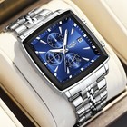 New Luxury Man Watch Waterproof Luminous Date Stainless Steel Quartz Wristwatch
