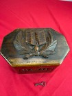 Vtg Collectible Religious Palestine Engraved Olive Wood Etrog Box
