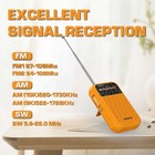 Xhdata D220 Portable Radio Am Fm Sw Pocket Receiver 2aa Battery Get One Free New