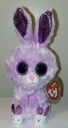 Ty Beanie Boos - Fuzzy The Bunny Rabbit  6 Inch  New Mwmts Stuffed Animal Toy