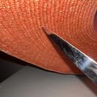 Vintage Saks Fifth Avenue Hat Peach Orange Large Rim Summer  Made In Italy