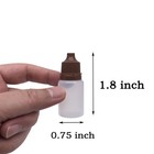 50 Pcs 5ml Plastic Squeezable Eye Liquid Dropper Bottles With Childproof Cap