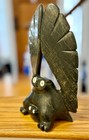 Large Inuit Stone Sculpture By Joanasie Manning  cape Dorset   Owl And Chick