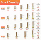 924pcs Grade 8 Sae Bolts Nuts Washers Kit Hex Hardware Assortment Case