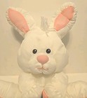 Fisher Price Puffalump Bunny Rabbit Plush 12  White 1992 Pink Rose Htf Vintage