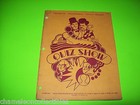 Atari Quiz Show Original 1976 Video Arcade Game Service Parts Repair Manual