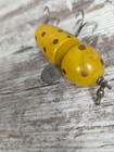 Pflueger Globe Vintage Bait Fishing Lure  Yellow With Gold Dots