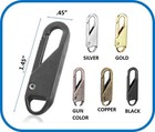 One  1  Zipper Pull Replacement Extender Pull Tab 1 45  Long Sturdy - 5 Colors