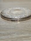 Vintage Towle Sterling Silver 3 25  Vanity Compact Hand Mirror 925