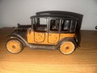 Vintage 1920 s Arcade Cast Iron Yellow Cab Sedan Taxicab Taxi  