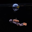 Floating Diver Aquarium Ornaments Fish Tank Deep Sea Adventure Diving Decoration