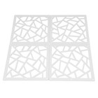 Hanging Room Divider Decorative Hollow Out Design Wall Screen Panels White