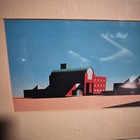 Vintage 80s Moca Art Print Museum Of Contemporary Art Los Angeles Framed 7x12