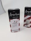 Lot Of 3 Angelus Suede Dye   Dressing 3 Fl Oz Bottle W  Applicator Dark Red 