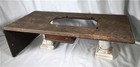Singer Wood Table Top  Treadle Sewing Machine Base  Cabinet Part Vintage F 
