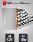Katori Titanium Cutting Board For Kitchen  Food Grade 100  Pure Titanium Cutt   