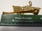 Vintage Brass   Copper Bosun Whistle W  Chain