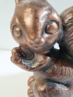 Vintage Heavy  Bronze Colored Squirrel Figurine 5 1 2 