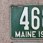 1932 Maine License Plate Pair 468 Ford Deuce Coupe 3 Digit Low Num Yom Dmv Clear