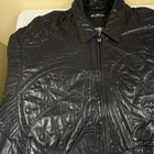 Vintage Pelle Pelle Marc Buchanan Embossed Leather Jacket 56 Y2k