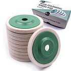 Wool Polishing Wheel Disc 10pcs 98mm Dia Buffing Wheel For 4 Inch Angle
