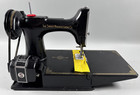 Singer Featherweight 221-1 Sewing Machine W  Case Accessories Tested Working