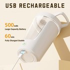 Electric Protein Shaker Bottle 15oz Rechargeable Bpa-free Leak Proof Gym Mixer