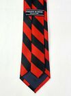 Red   Black Striped Regiment Mens Necktie College Colors Dress Neck Tie 