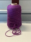 Nice Cone Spool  4 Pure 1 3 Peruvian Wool Yarn 9 9oz 280gr 9061 Purple E