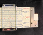 Frederick Post Versalog 1460 Slide Rule Hemmi Bamboo Japan Leather Case Vintage