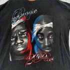 Men Tupac Shakur Biggie Smalls Notorious Big Old School Rap Hip Hop Sz Xxl