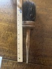 Antique Early Primitive Wood Handle Horse Hair Paint Brush 12    Patina