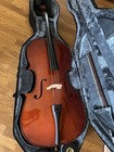 Acoustic 3 4 Cello 4-string Brown Varnish Right-handed W  Bow  Stops    Case