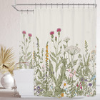 Riyidecor Clawfoot Tub Extra Wide Shower Curtain 180wx70h Inch Wrap All Around C