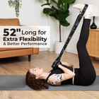 Elastic Yoga Strap With 11 Loops     Premium Stretch Band For Flexibility  Physica