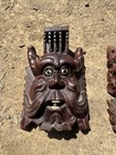 Unique Antique Chinese Hand Carved Mask - Rosewood 
