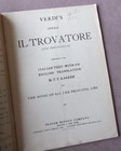 1936 Vintage Il Trovatore By Verdi Grand Opera Librettos Italian  English Ditson