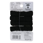 Scunci No Damage Unbreakable Collection Seamless Ponytailers  Black  4-count