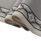 Custom Size Washable Non Slip Trellis Design Grey Runner Rug