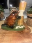 A Vintage 1972 Jim Beam Ezra Brooks  185 Beaver Whiskey Decanter