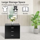 3-drawer Dresser Chest Wood Bedroom Furniture Storage Of Drawers For Small Space