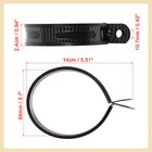 3 7inch Motorcycle Black Exhaust Band Joint Clamp Sleeve Pip Universal Item Of 1