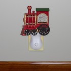 Roman 6 5  Red  Green And Gold Glitter Bubble Lamp Christmas Train Night Light