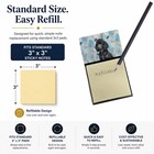 Caroline s Treasures Standard Black Poodle Watercolor Sticky Note Holder