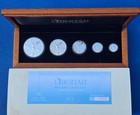 2010 Mexico 1oz-1 2-1 4 Toning Ring-1 10-1 20 Silver Proof Libertad 5 Coin Set