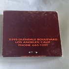 Vtg Thistle Inn Matchbook Los Angeles Ca Unstruck Silver Lake Restaurant Kitsch