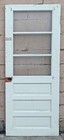 30 x75  Antique Vintage Solid Wood Wooden Entry Front Door Window Tempered Glass