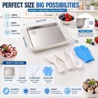 Rolled Ice Cream Maker With Lid     Instant Roller Large  Super White