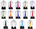 23 Color Clip-on Satin Necktie For Boy Suits Tuxedo S s-4t M 5-7 L 8-14 Xl 16-20