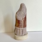 7 25  Alabaster Navajo Indian Sculpture Maiden W Shawl Long Hair Tim Washburn